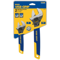 IRWIN VISE-GRIP Adjustable Wrench Set, SAE Crescent Wrenches, 6-Inch & 10-Inch (2078700)