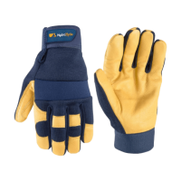 Wells Lamont Men's Leather Palm Work Gloves | Heavy Duty, Form Fitting for Improved